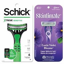 Schick and Skintimate razor