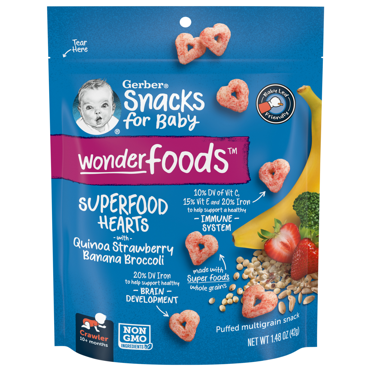 Save $2.69 OFF on ANY TWO (2) Gerber Wonderfoods Snacks