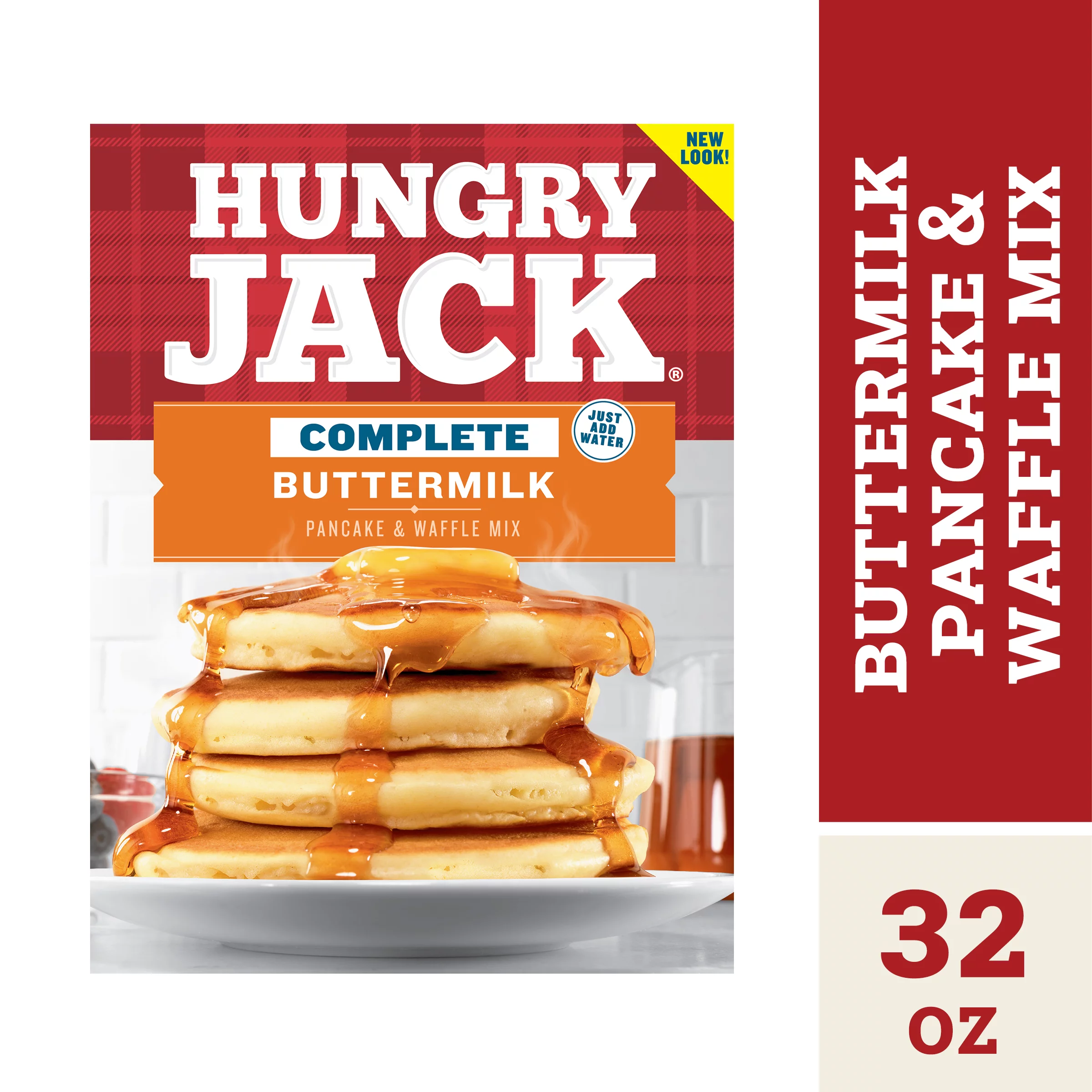 SAVE $1.00 on ONE (1) Hungry Jack Pancake Mix Box And Waffle Box mix