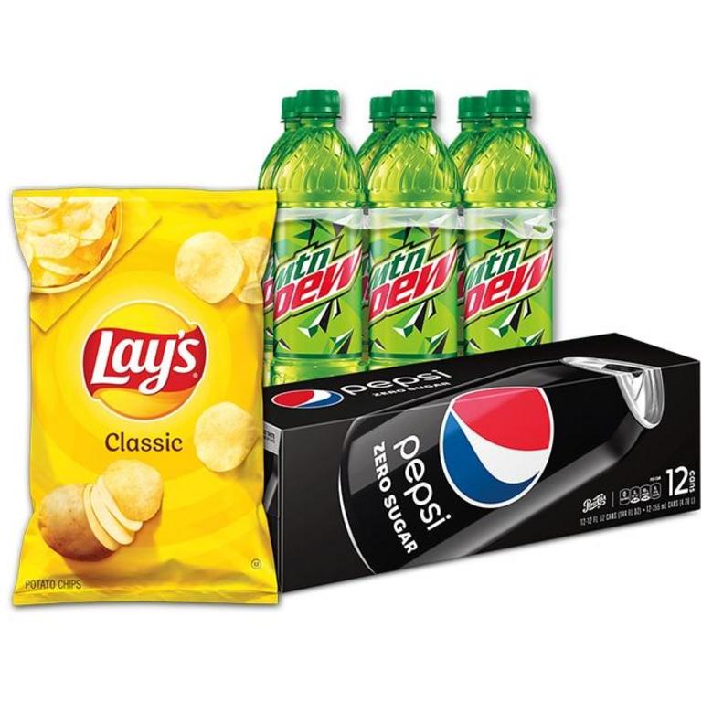 SAVE $3.00 When you buy FIVE (5) participating Pepsi- Cola Beverages and Frito-Lay Snacks