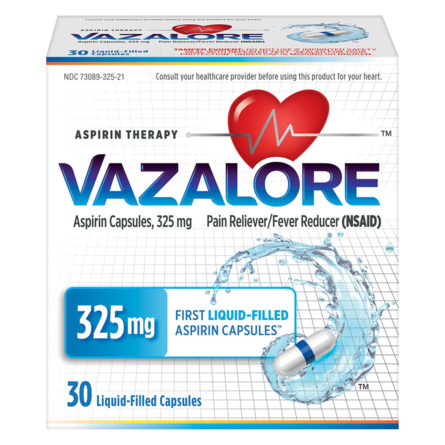 VAZALORE Aspirin Capsules