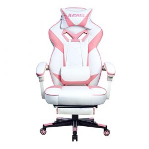 HEADMALL Gaming Chair with Footrest in Option Ergonomic,Video Game Chairs with Lumbar and Head Pillow for Adults Teens Secret Lab