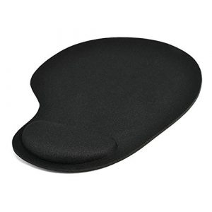 hudiemm0B Mouse Mat, Gaming Mouse Pad Universal Anti-Slid Soft EVA Wrist Cushion Pad Gaming Mouse Mat for PC Laptop Black