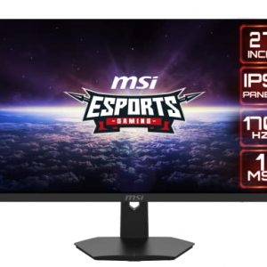 MSI G274, 27" Gaming Monitor, 1920 x 1080 (FHD), IPS, 1ms, 170Hz, FreeSync Premium, HDMI, Displayport, Tilt