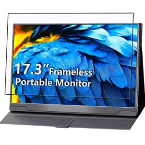 Portable Monitor - Upgraded 17.3 Inch 1080P FHD IPS 100% sRGB FreeSync USB-C Gaming Monitor with Type-C Mini HDMI for Xbox Nintendo Switch Laptop PC Phone Mac Surface, with case VESA Mount (Renewed)