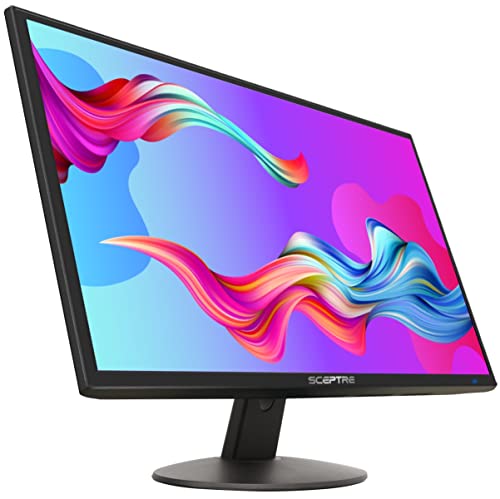 Sceptre IPS 22 inch 1080p Gaming Monitor 75Hz HDMI x2 99% sRGB up to 320 Lux Blue Light Filter Build-in Speakers, Machine Black (E225W-FPT Series)