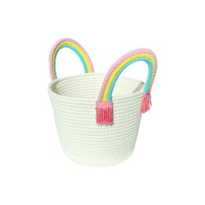 10" White Rainbow Easter Basket by Creatology™