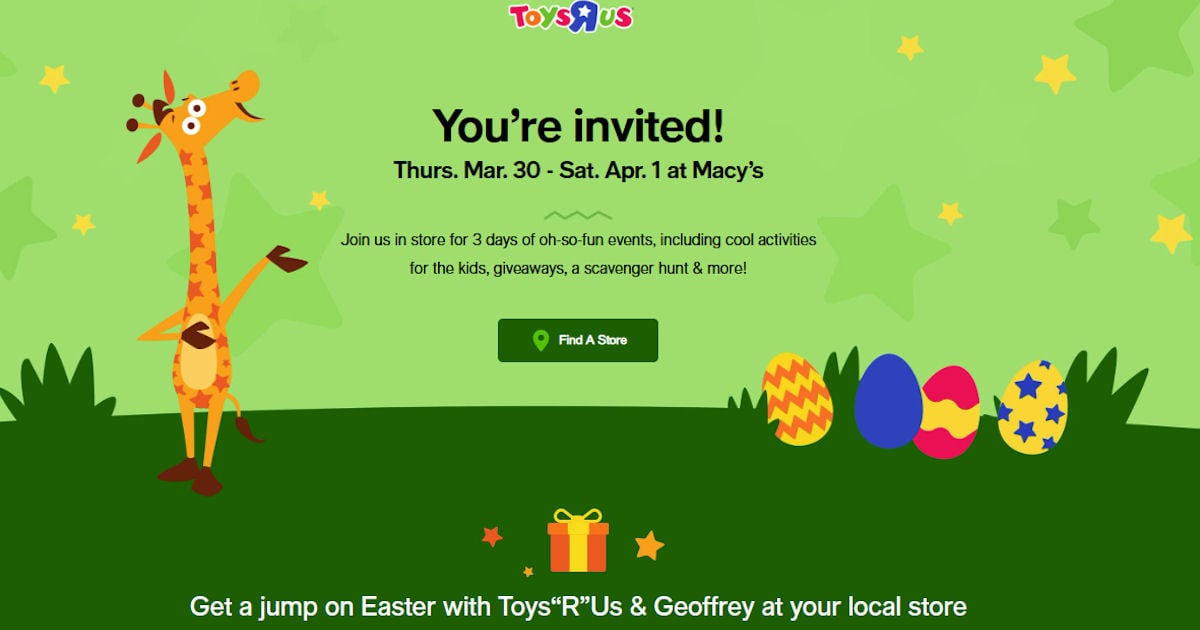 Toys"R"Us Easter Event at Macy’s