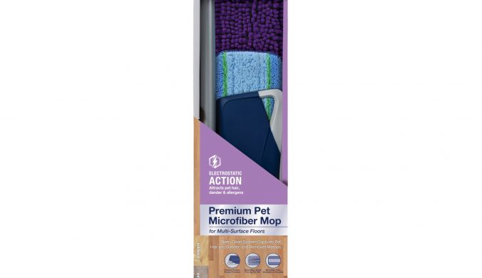 Bona Premium Pet Microfiber Mop for Multi-Surface Floors with Washable Sweeping Pad
