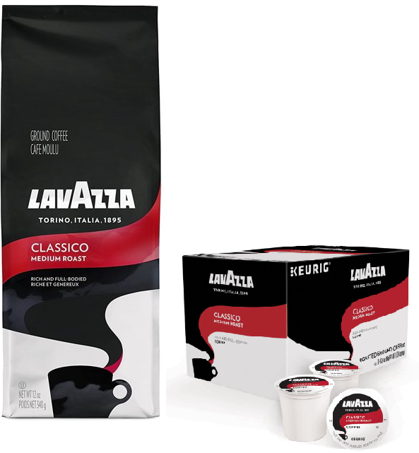 Lavazza Ground Coffee and K-Cup Pods coupon together