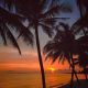 Otres beach at sunset