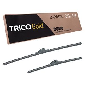 TRICO Gold® 26 & 18 Inch Pack of 2 Automotive Replacement Windshield Wiper Blades for My Car (18-2618), Easy DIY Install & Superior Road Visibility