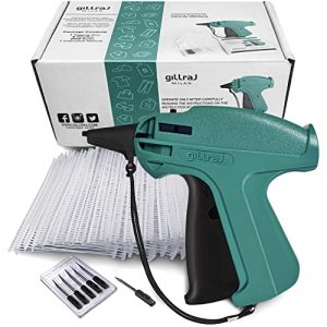 GILLRAJ Clothing Tagging Gun with 5000 pcs 2" Standard Barbs and 6 Needles Clothes Retail Price Tag Gun Set Kit for Boutique Store Warehouse Consignment Garage Yard Sale