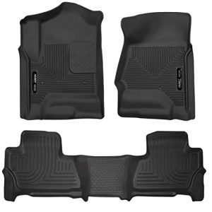 Husky Liners Weatherbeater | Fits 2015 - 2020 Chevrolet Tahoe/GMC Yukon, Front & 2nd Row Liners - Black, 3 pc. | 99201