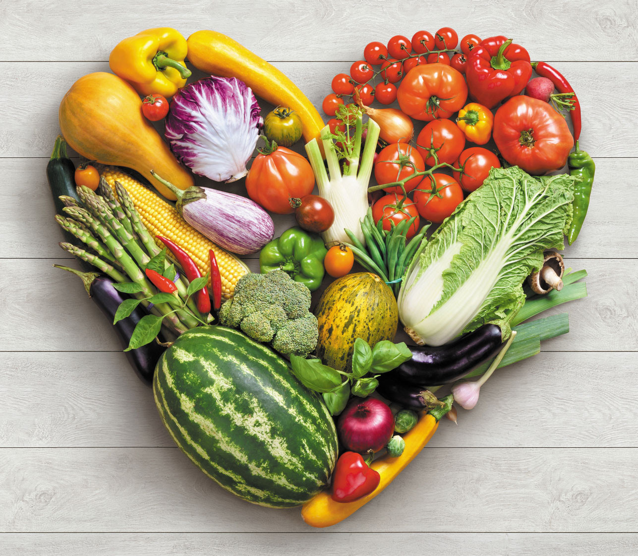 Plant-Based Diets-Plants in Heart Shape-Healthy Plants