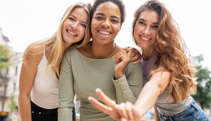 beautiful-young-friends-laughing-low-view