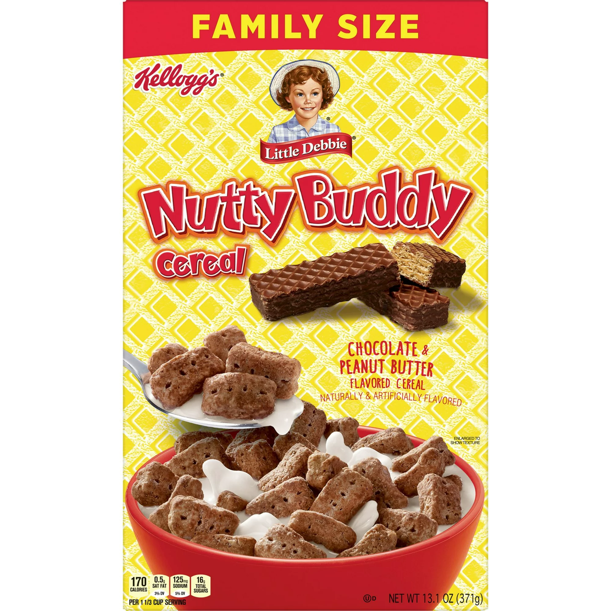 Savor the delightful combination of creamy peanut butter and crunchy chocolate, inspired by the classic Little Debbie Nutty Buddy snack.