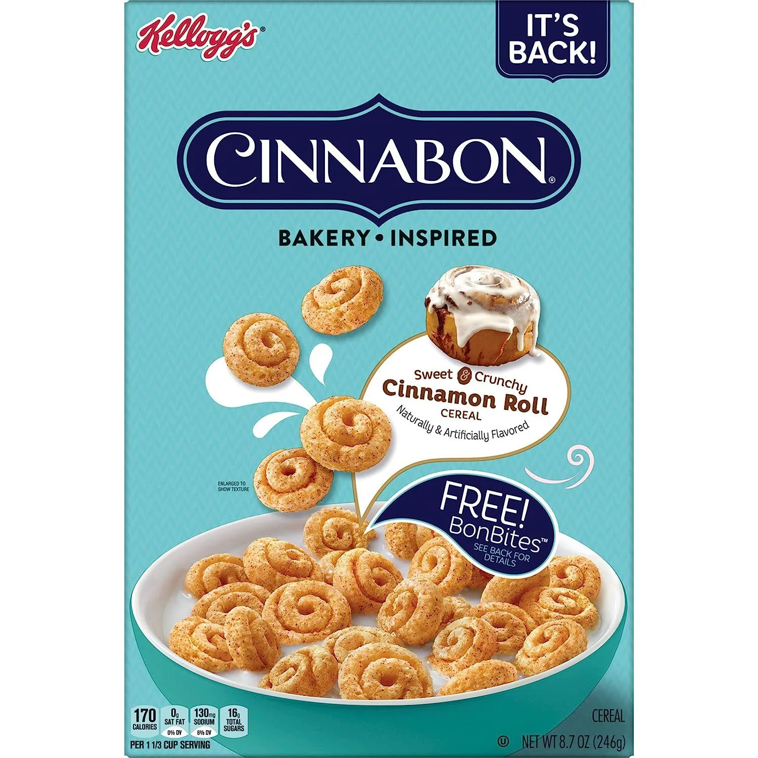 Treat yourself to the delicious taste of freshly baked Cinnabon cinnamon rolls in every bite. 