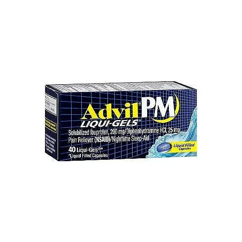 Relieve pain with Advil or Advil PM.
