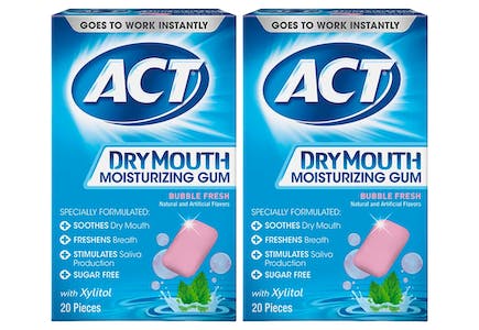 2 Act Dry Mouth Gum