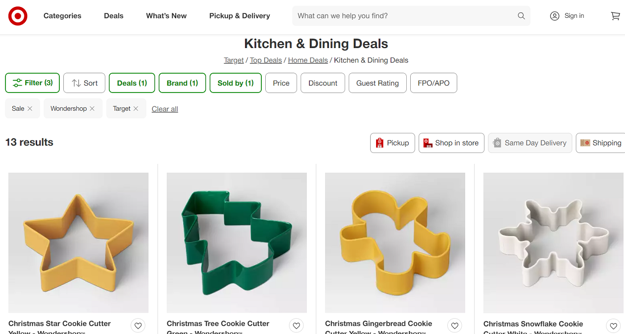 Target Deals: Christmas Cookie Cutters on Sale for $0.70 