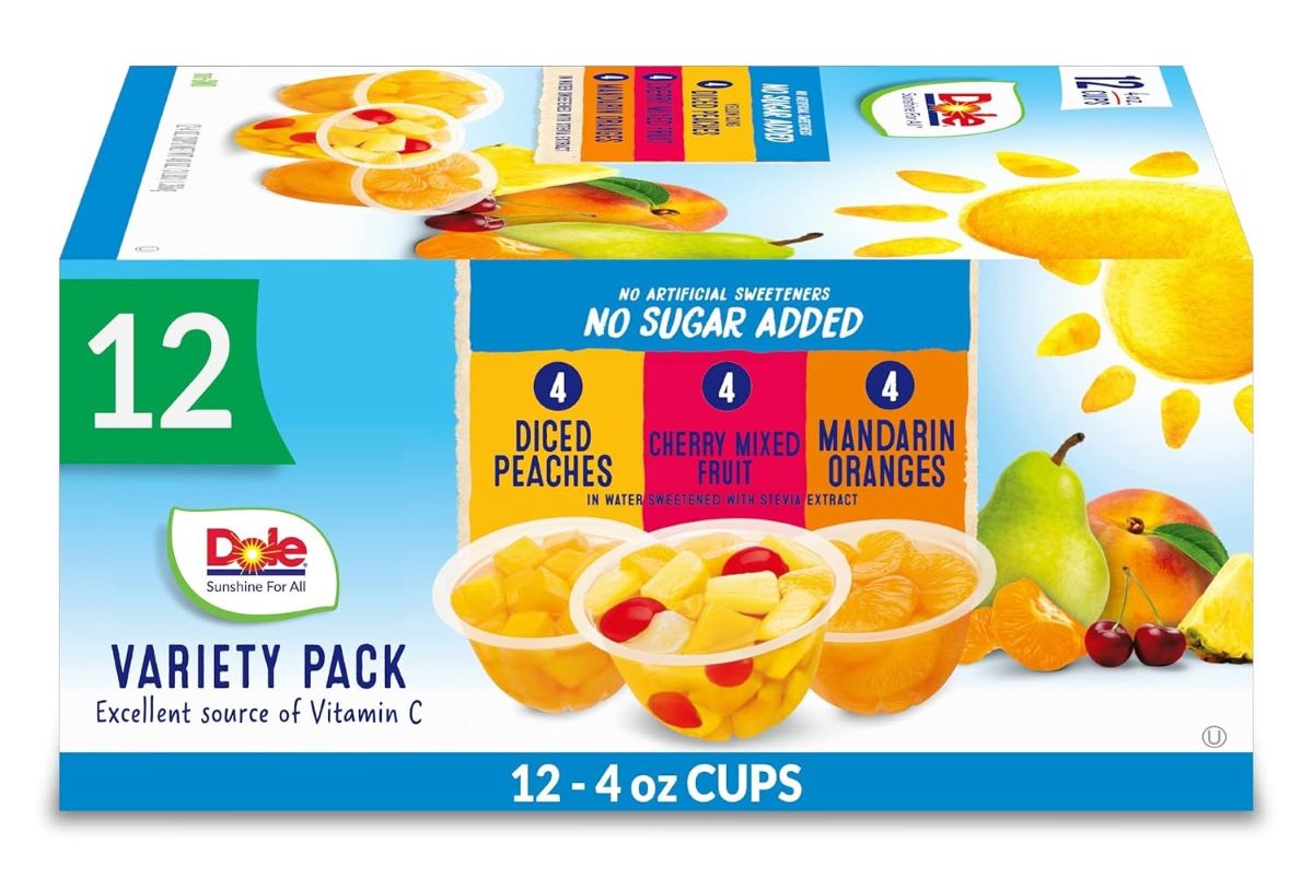 Up to 41% Off on Dole Fruit Bowls No Sugar Added Variety Pack on Amazon