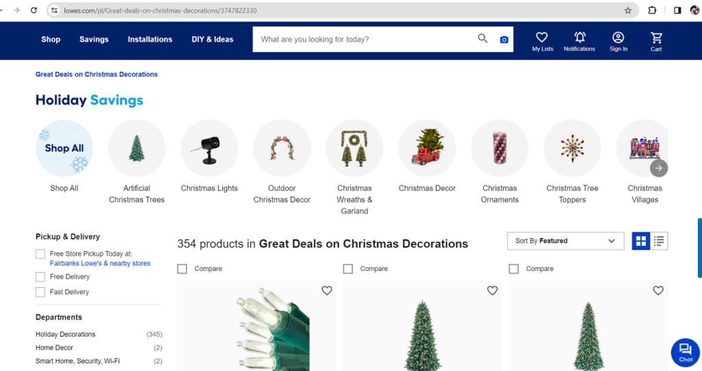 Lowe's Christmas Decorations