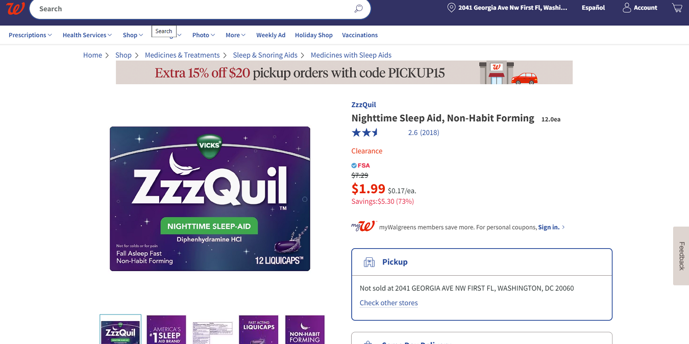Walgreens Clearance: 2 Free ZzzQuil Sleep Aid on Sale