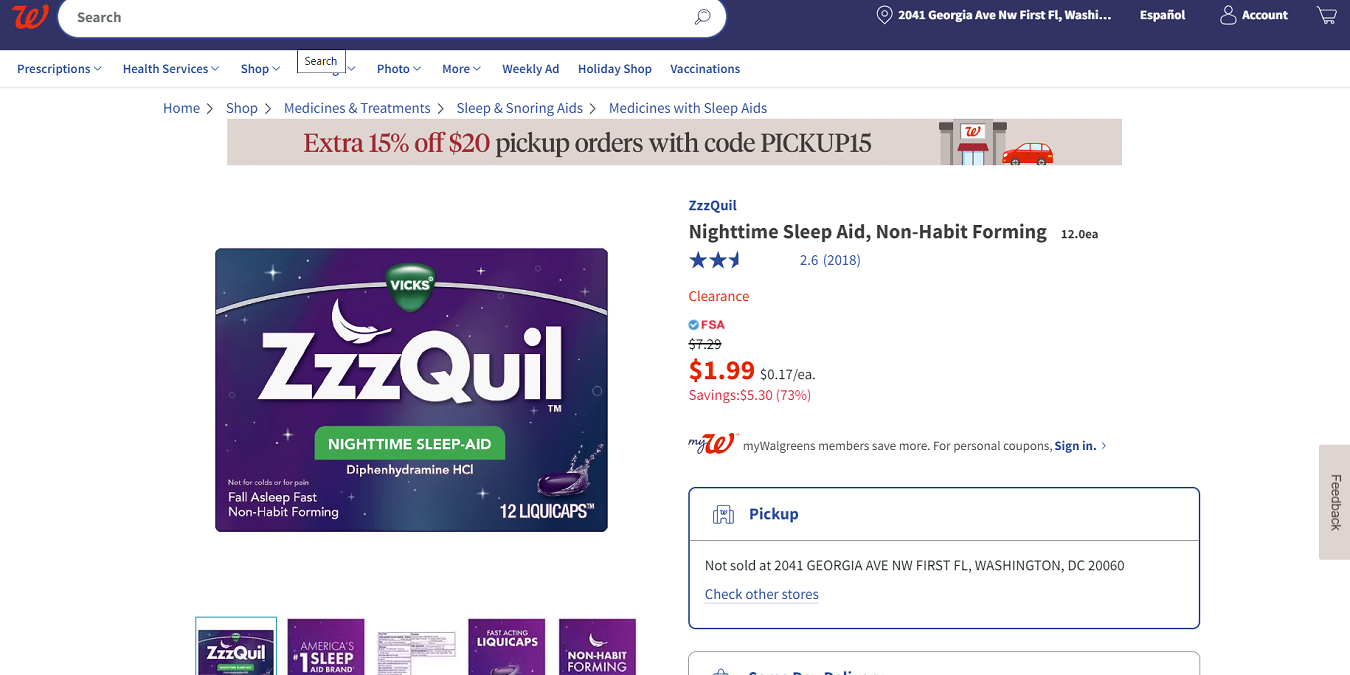 Walgreens Clearance 2 Free ZzzQuil Sleep Aid on Sale Keep Calm And