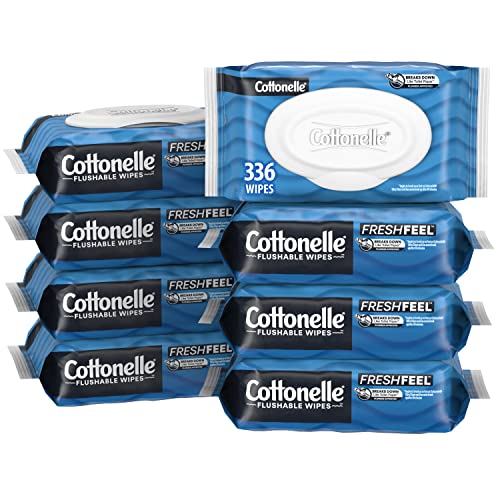 Get Cottonelle Flushable Wet Wipes (8 Packs) for $10.26 with Amazon Coupon
