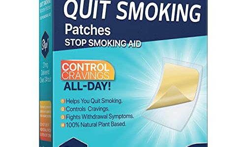 Stop Aid Patches, Helping Quit Patch, Step 1, 30 Patches, 21mg Delivered Over 24 Hours, Easy and Effective Anti-Stickers, Best Product to Help Stop (Step 1), Coupons for Nicotine Patches
