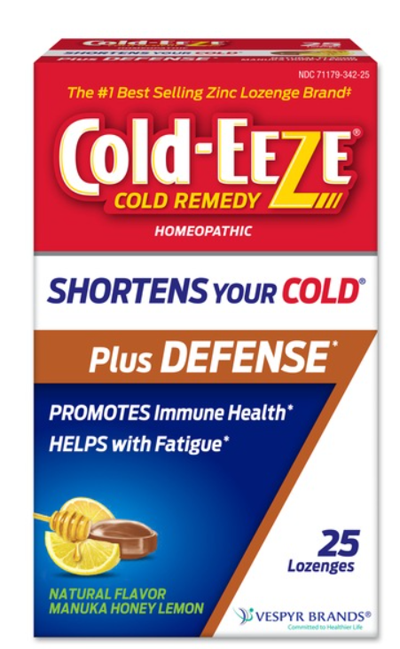 Cold-EEZE Plus Defense Natural Manuka Honey Lemon Lozenges, Cold-EEZE Cold Remedy Printable Coupon