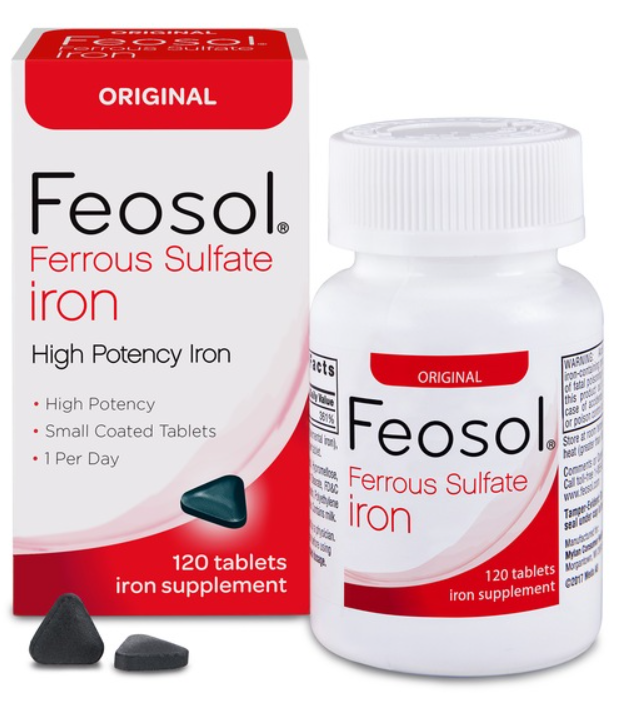 Feosol Ferrous Sulfate Iron Supplement Tablets, Feosol Iron Supplements Coupon
