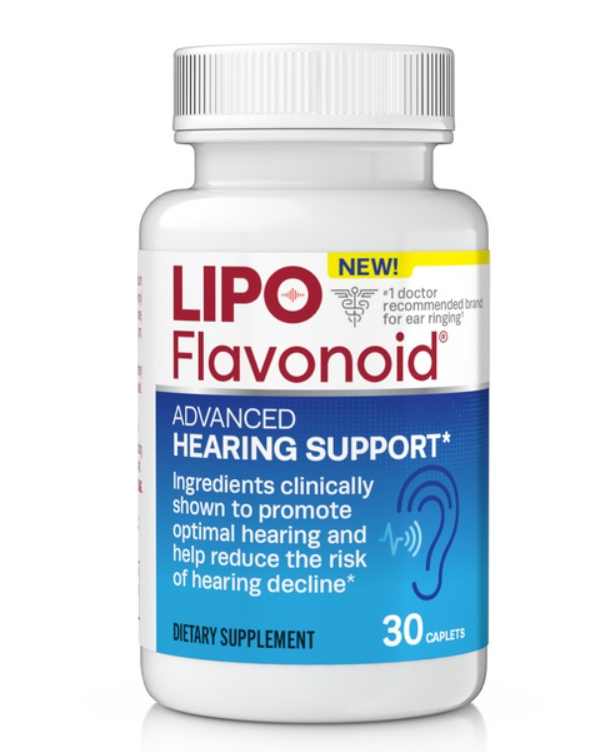 Lipo-Flavonoid Advanced Hearing Support Caplets for Hearing Decline