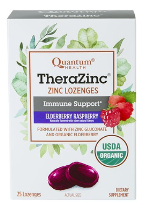 Quantum Health ThereaZinc Zinc Lozenges, Elderberry Raspberry, Therazinc Organic Lozenges Coupon