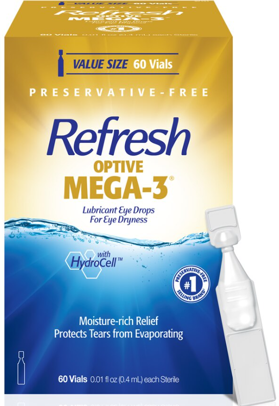Refresh Optive MEGA-3 Lubricant Eye Drops 