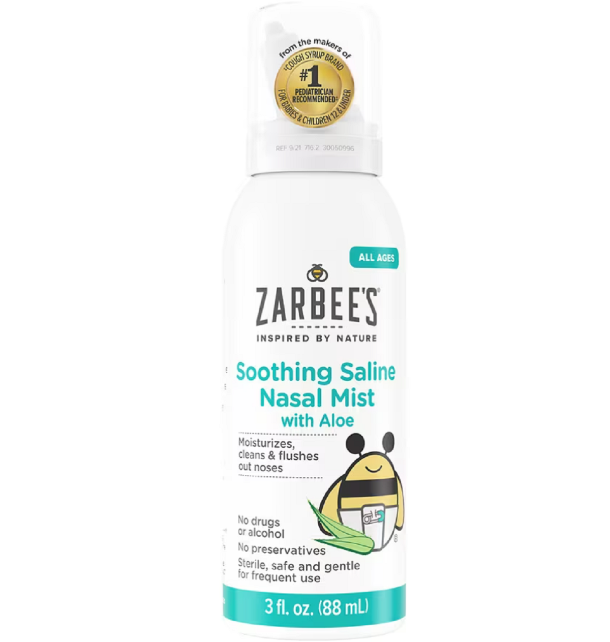 Soothing Saline Nasal Mist with Aloe Fragrance-Free3.0FL OZ-, Zarbee’s Cough or Immune Product Coupon