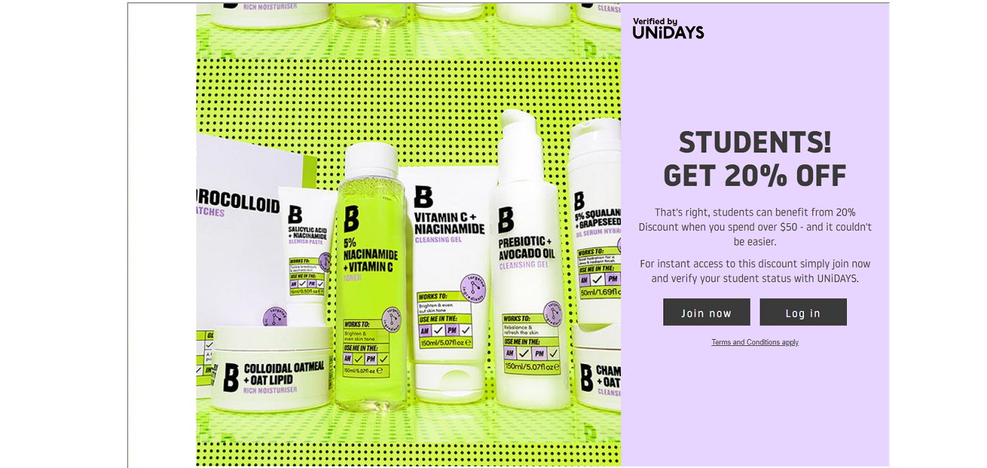 UNiDAYS Student Discount 20 Off at Beauty Bay Keep Calm And Coupon