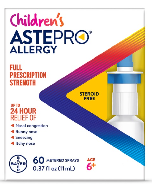 Astepro Children's 24HR Steroid Free Allergy Relief Spray, Azelastine HCl