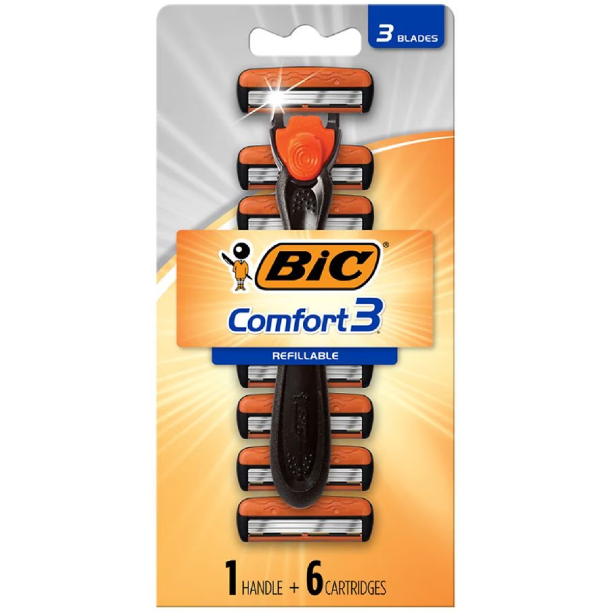 BIC Comfort3 Three-Blade Disposable Razor for Men7.0ea, BIC razors printable coupon