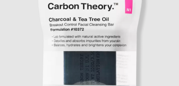 Carbon Theory. Charcoal & Tea Tree Oil Break-Out Control Facial Cleansing Bar, Carbon Theory Skincare