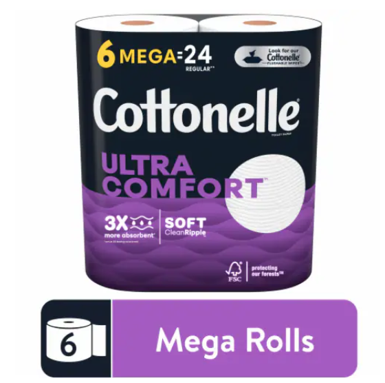 Cottonelle Ultra Comfort Strong Toilet Paper Mega Roll
