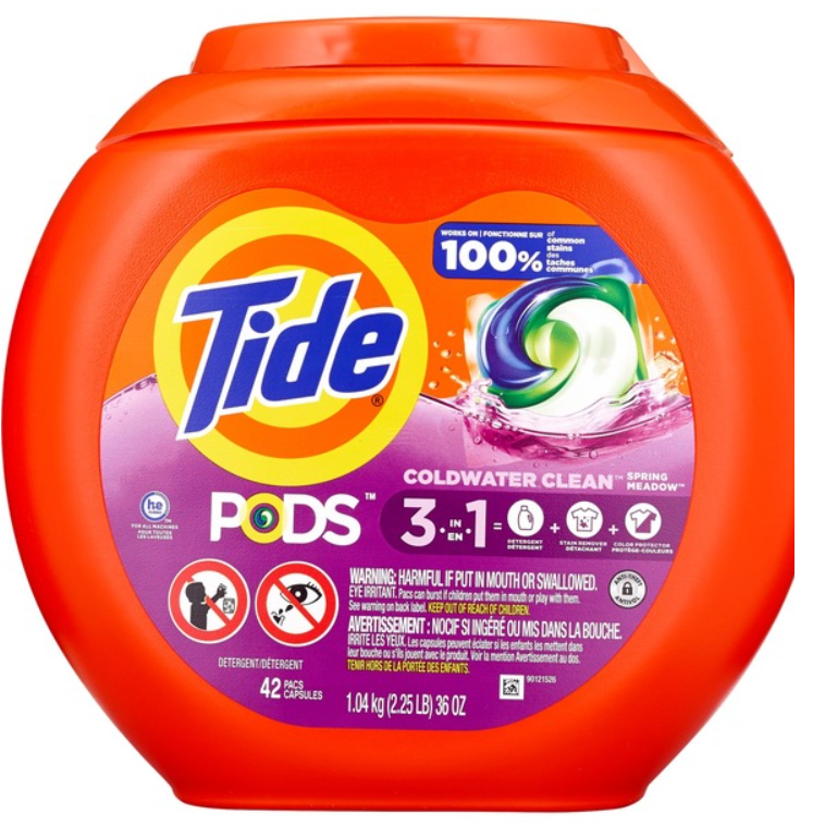 Tide PODS Liquid Laundry Detergent Soap Pacs, Spring Meadow