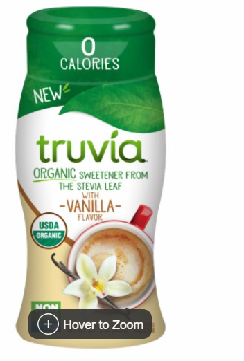 Truvia Vanilla Organic Liquid Stevia Sweetener