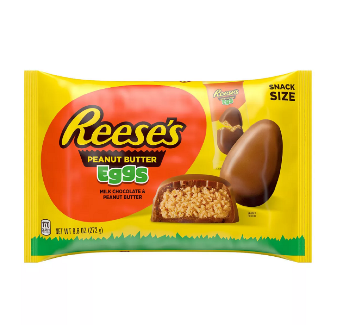 Reese's Milk Chocolate Peanut Butter Easter Candy Snack Size, Easter 2024