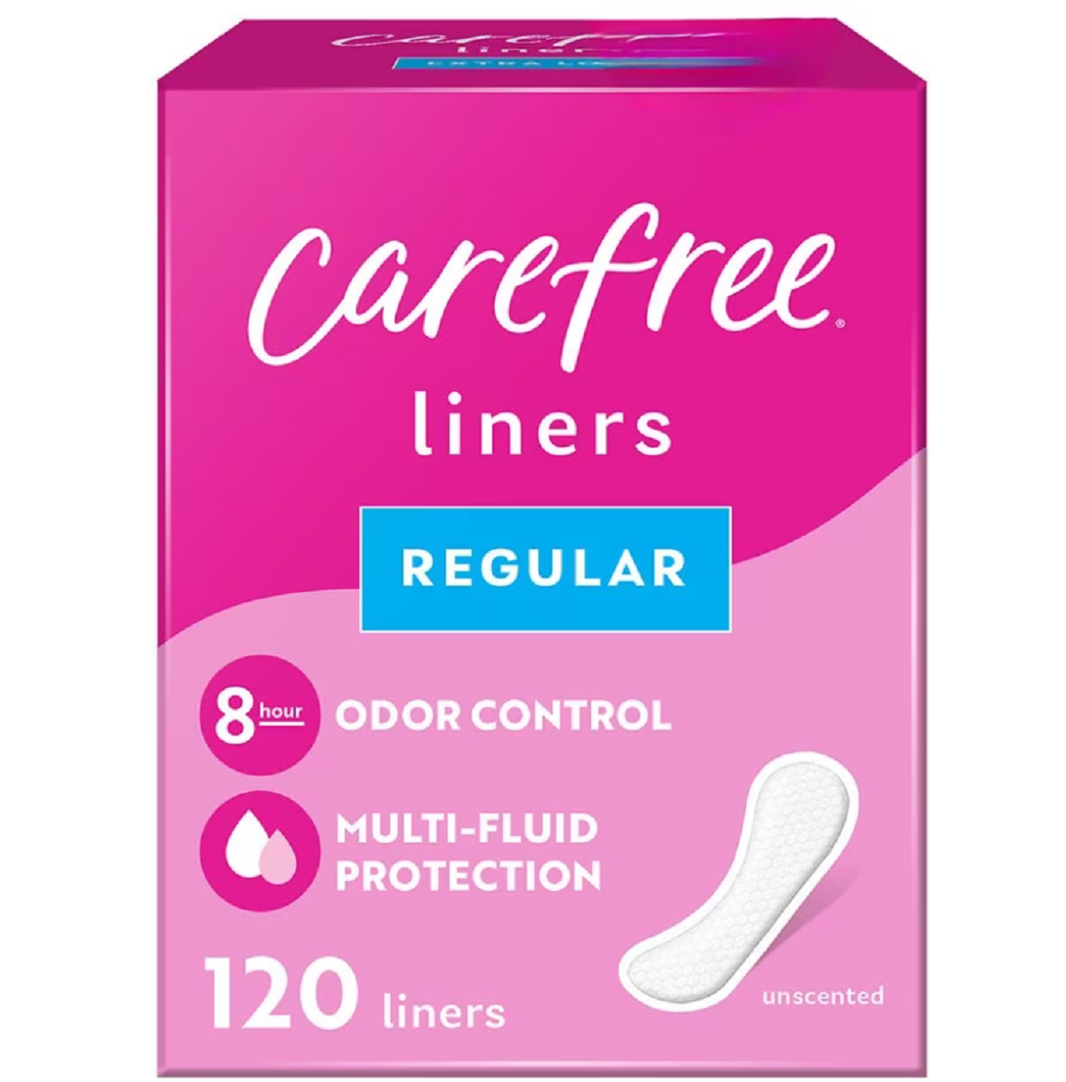 Regular Panty Liners, Unwrapped Unscented, Regular (120 ct) (Actual Item May Vary)120.0ea, Playtex Tampons