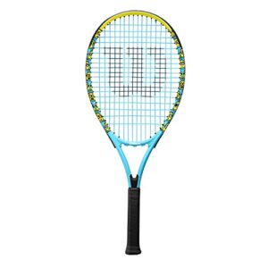 Wilson Minions XL 113 Tennis Racket, Aluminium, Balanced, 275 g, 68.6 cm Length,Blue/Yellow