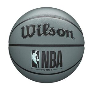 Wilson NBA Forge Basketball, Blue Grey, Size 7