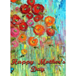 Mothers-Day-Flowers-Polyester-Garden-Flag, Mothers Day Flowers