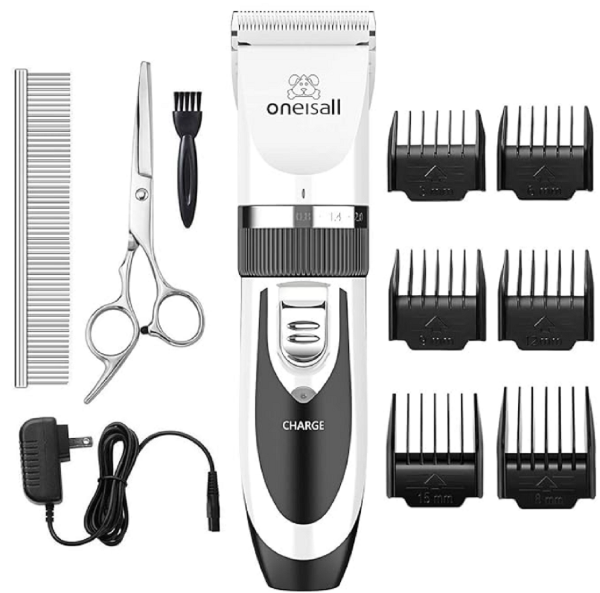 oneisall-Dog-Shaver-Clippers-Low-Noise-Rechargeable-Cordless-Electric-Quiet-Hair-Clippers-Set-for-Dogs-Cats-Pets, Clippers